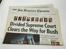 2000 Election Newspapers SF Chronicle Divided Supreme Court Clears Way For Bush picture