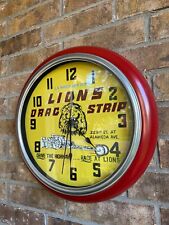 Lions Drag Strip clock.. not neon npi nhra don garlits dragster picture