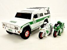 HESS Gasoline 2004 Die Cast Plastic Sport Utility Vehicle w/Motorcycles, DCT-36 picture