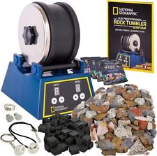 NATIONAL GEOGRAPHIC Rock Tumbler Kit 3Lb Barrel with 3-Speed Motor & 9-Day Timer picture