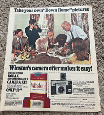 1971 Winston Cigarettes Kodak Instamatic Newspaper Print Ad picture