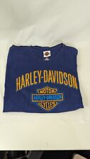 Harley-Davidson Bloomington Indiana Blue T-Shirt Size XL picture
