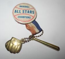 1950's Baseball All Star Game Champions Stadium Souvenir Pin Button Coin Pinback picture