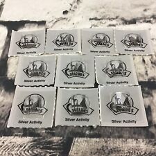 Vintage Awanas Chums Silver Activity Achievement Award Arrowhead Charms-10 NEW picture