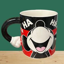 DISNEY Mickey Mouse Large Oversized Coffee Mug 20 Oz Laughing HA HA HA HA Smile picture