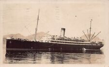 RPPC SS Columbia Steamship Ship Tongass Narrows Ketchikan Alaska Vtg Postcard W7 picture