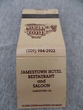 Vtg Matchbook Cover Jamestown Hotel Restaurant & Saloon Jamestown CA  picture