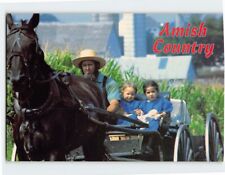 Postcard Amish Family in an Amish Courting, Amish Country, Pennsylvania picture