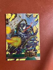 1995 Marvel Metal Venom Alternate M Stamina Power Grid Silver Flasher #136 picture