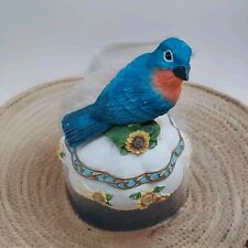 Vintage Blue Bird Music Box By Heritage House 