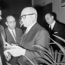 Guy Mollet at the congress in Suresnes France on January 27 1968 Old Photo picture
