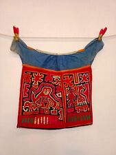 Antique Rare Hand Sewn Kuna Mola Panama Applique Folk Art Textile Blouse picture