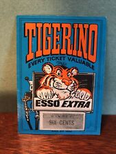1966 Esso Tigerino Scratch Off Winning Ticket ~ Six cents Gasoline Station Tiger picture