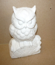 RARE VINTAGE BLOW MOLD OWL BANK  5 INCH picture