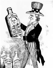 Cartoon 1900s Institute A Law Prohibiting Adulterated & Mis-branded Food & Drugs picture