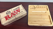 RAW Bamboo Backflip Magnetic Rolling Tray-Missing Cone Holder-Damaged Box picture