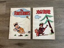 Rare Vintage 1972 Charlton Press Xerox Yogi Bear Flintstones Paperback Book Lot picture