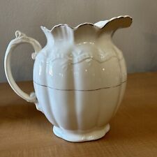 vintage ironstone pitcher white picture