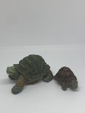 Vintage Handcrafted Turtle Figurine Set Sculpted Clay 3