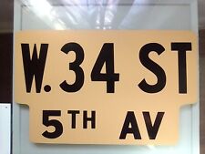  1950s 5th Ave w 34 St New York Street Sign  picture