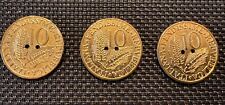 SET OF 4 VINTAGE FENDI BRASS FENDISSIME COIN BUTTONS picture