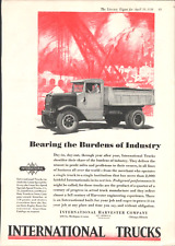 1930 INTERNATIONAL HARVESTER COMPANY magazine advertisement HEAVY DUTY TRUCKS picture