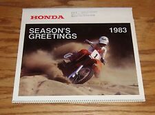 Original 1983 Honda Motorcycle Calendar Sales Brochure 83 picture