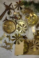 Huge Lot Vtg Swedish Angel Chimes Brass Christmas Candle Holder PARTS & BOXES picture