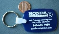 1980-90s Era Marysville Ohio Honda Motor Cars keychain Coleman Crossing Blvd. -- picture