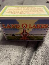 Vintage Land O Lakes Butter Metal Recipe Box. Includes Few Recipes. picture