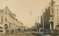 Postcard RPPC C-1910 Kansas Winfield Looking East 9th Avenue 23-11088 picture
