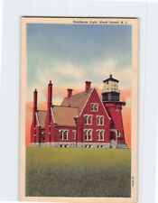 Postcard Southeast Light Block Island New Shoreham Rhode Island USA picture