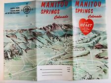 Manitou Springs CO Brochure Map Vintage Folding Souvenir Ad picture