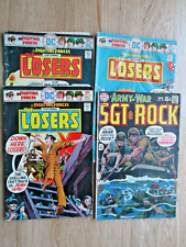 Lot of 4 War SGT. ROCK Army at War & Fighting Forces The Losers DC Comics WW2 picture