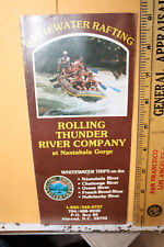 Vintage Whitewater Rafting Rolling Thunder River Co. Brochure Nantahala Gorge picture