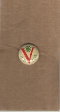 Vintage 1940s pin WWII HOMEFRONT pinback V  VICTORY 4-H Club FOUR Leaf CLOVER picture