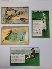 Lot (4) TUCKS ST. PATRICK'S DAY Postcards Flag Harp Girl Boy 1909 picture