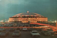 THE ASTRODOME HOUSTON TEXAS WITH PARKED 1970'S CLASSIC CARS CONTINENTAL SIZE picture