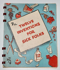 Hallmark vintage 1942 12 inventions for sick folks booklet Get Well card picture