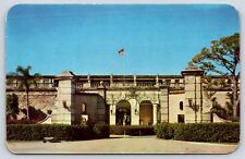 Florida Sarasota Main Entrance Portal Museum of Art Vintage Postcard picture