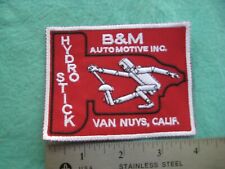 B&M Hydro Stick Van Nuys CA Racing Team Service Parts Dealer Hat Patch picture
