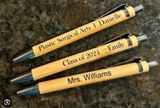 Custom Wood Pen, Engraved Bamboo Pen, Personalized Pen, Customized, Teacher Gift picture