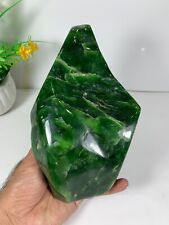 1.5kg Natural Nephrite Jade Rough Polished Stone Tumble Healing Freeform Crystal picture