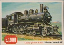 1955 Topps Rails & Sails # 65 Casey Jones' Loco Illinois Central RR picture