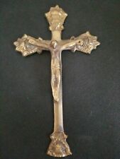 Vintage Solid Brass Made In India Crusifix 7