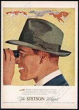 1948 whippet dog art Stetson Whippet men's hat vintage print ad picture