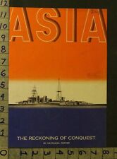 1935 JAPAN CHINA MILITARY WAR WWII NAUTICAL SHIP NAVY VINTAGE ART COVER VR36 picture