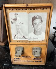 1950’s Exhibits Baseball Card Vending Machine w 119 Cards w Ted Williams Window picture