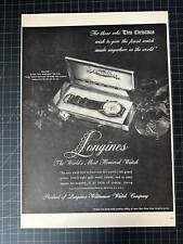 Vintage 1940s Longines Watches Print Ad picture