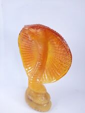 AMAZING ANCIENT EGYPTIAN AMBER Percious Cobra Statue Snake Protection  picture